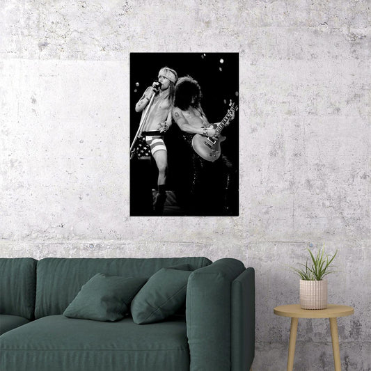 Guns N Roses Music Band Black And White Poster Wall Art Print Home Wall Decor - xonomax