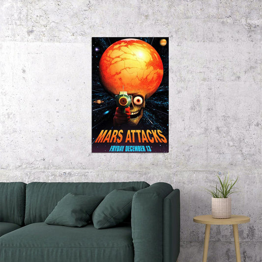 Mars Attacks Movie Friday 13 Poster Wall Art Print Home Wall Decor - xonomax