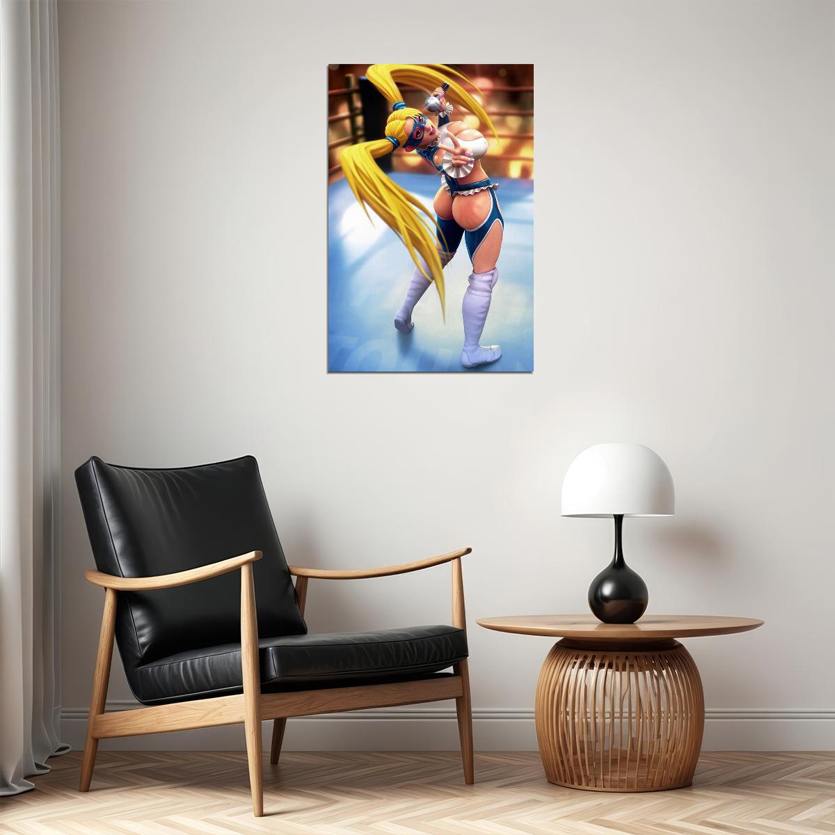 Rainbow Mika Street Fighter Cartoon Poster Wall Art Print Home Wall Decor