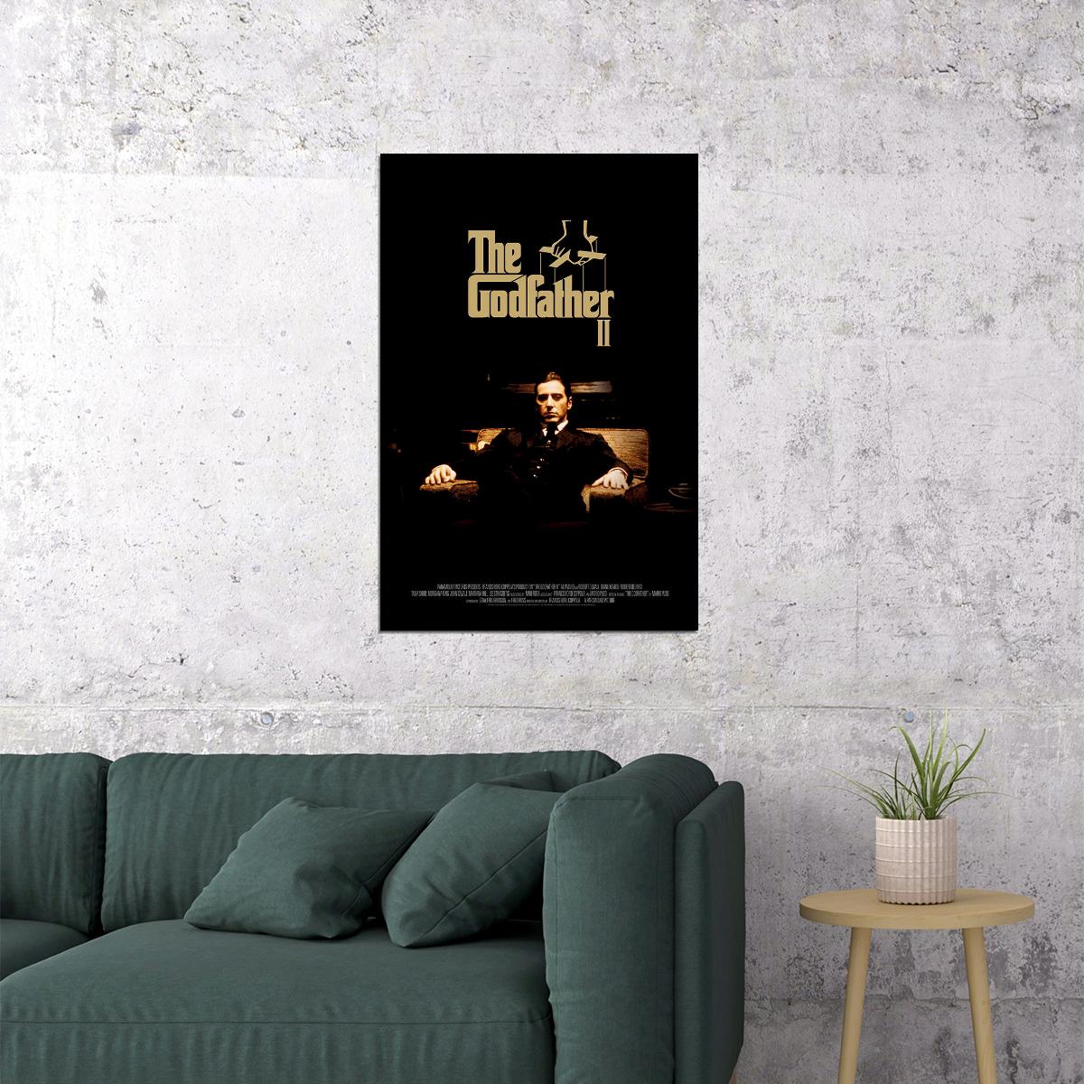 The Godfather Part Ii Movie Crime Drama Poster Wall Art Print Home Wall Decor