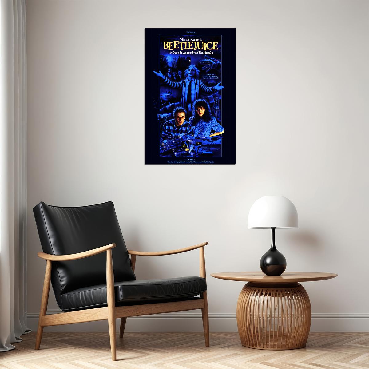 Beetlejuice 1988 Movie Tim Burton Poster Wall Art Print Home Wall Decor