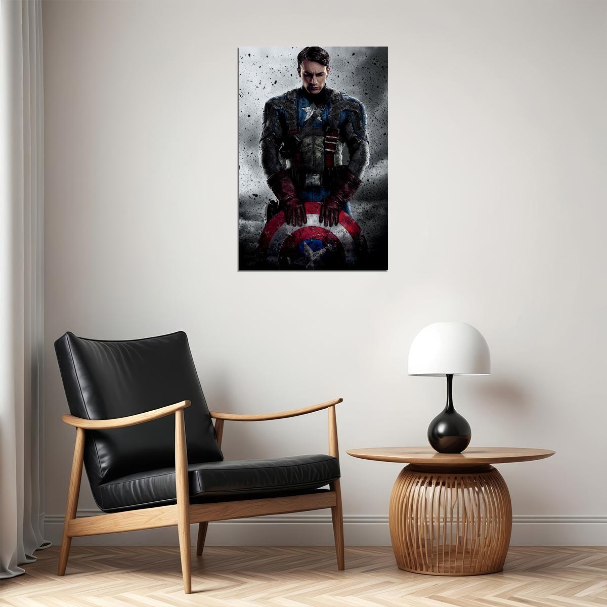 Captain America First Avenger Movie Poster Wall Art Print Home Wall Decor