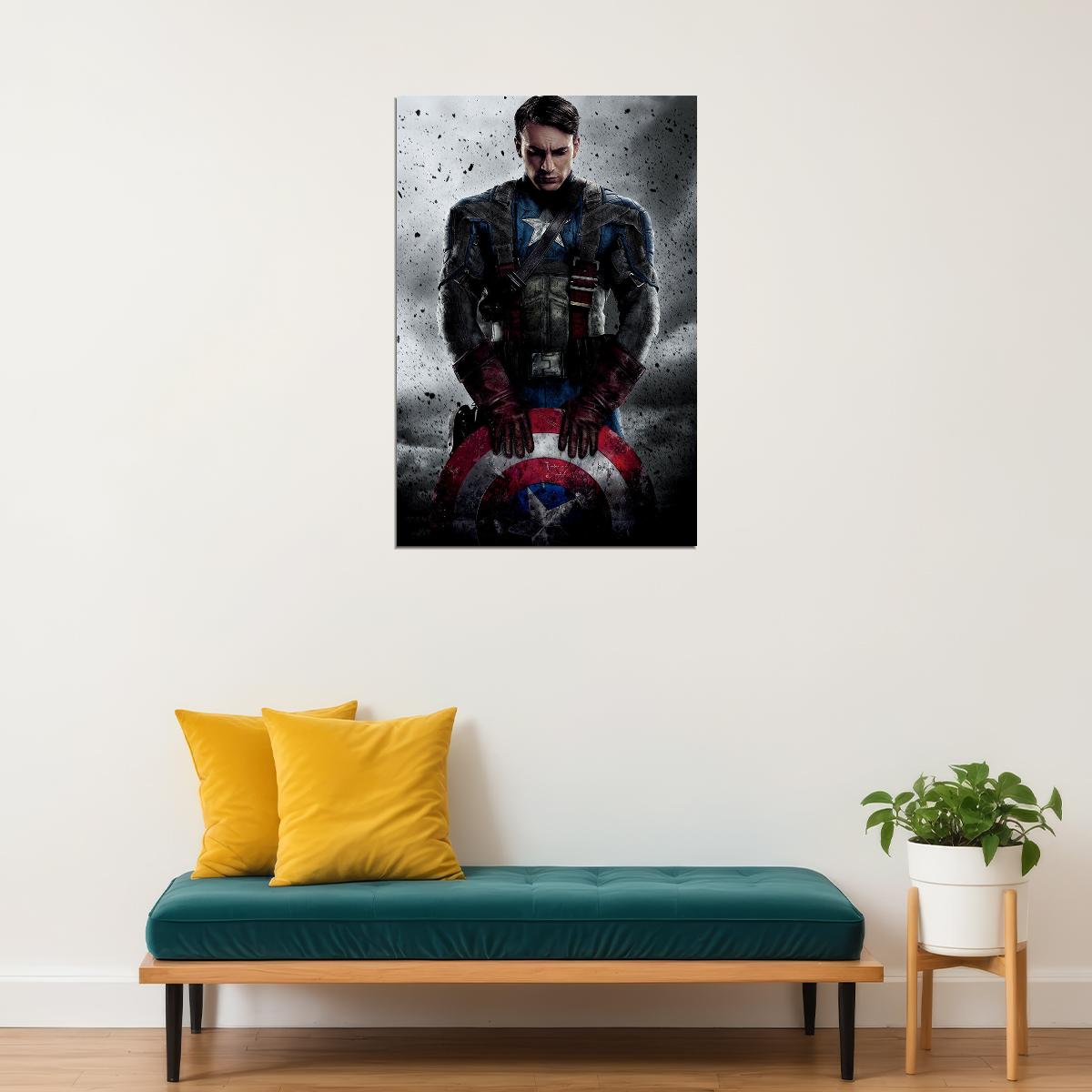 Captain America First Avenger Movie Poster Wall Art Print Home Wall Decor