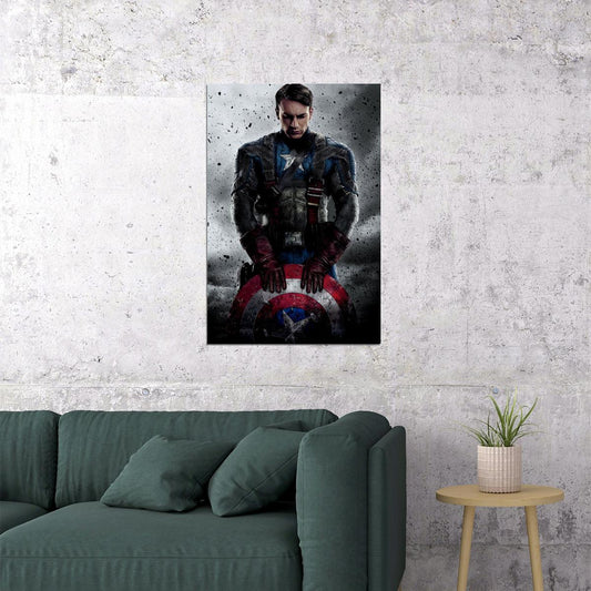 Captain America First Avenger Movie Poster Wall Art Print Home Wall Decor - xonomax