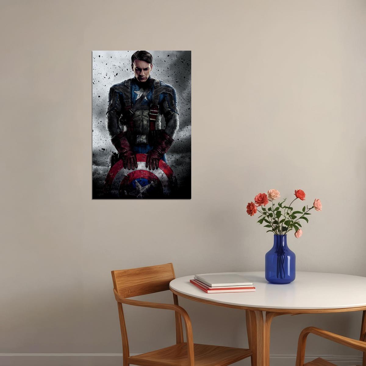 Captain America First Avenger Movie Poster Wall Art Print Home Wall Decor