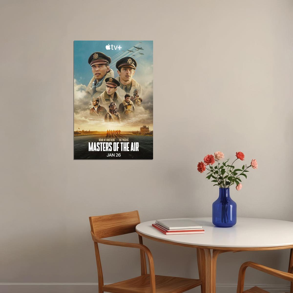 Masters Of The Air Action Thriller Tv Series Movie Poster Wall Art Print Home Wall Decor