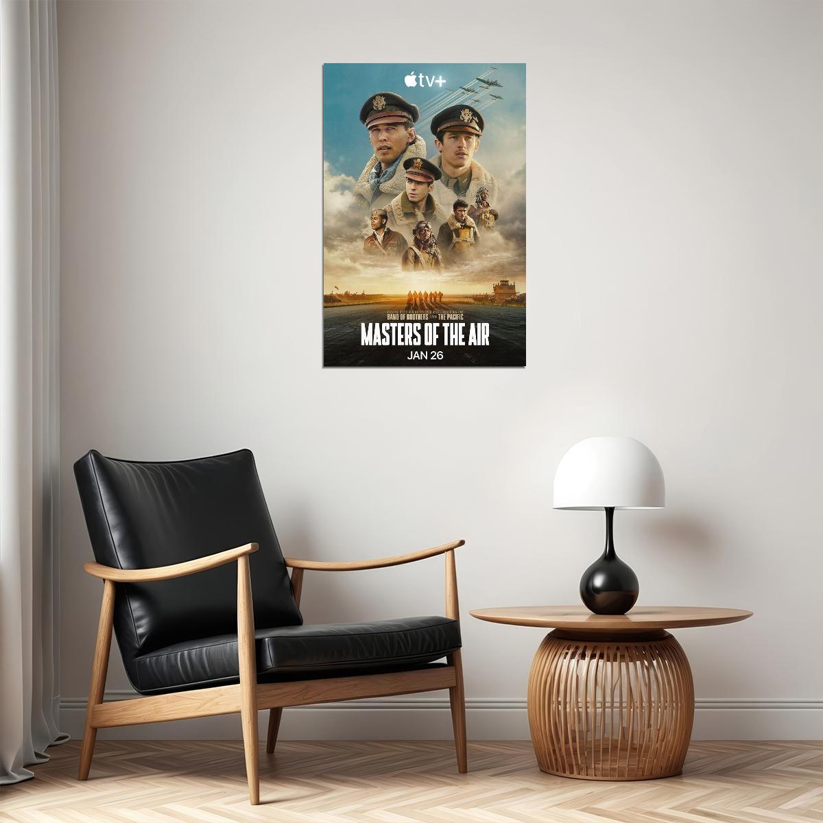 Masters Of The Air Action Thriller Tv Series Movie Poster Wall Art Print Home Wall Decor