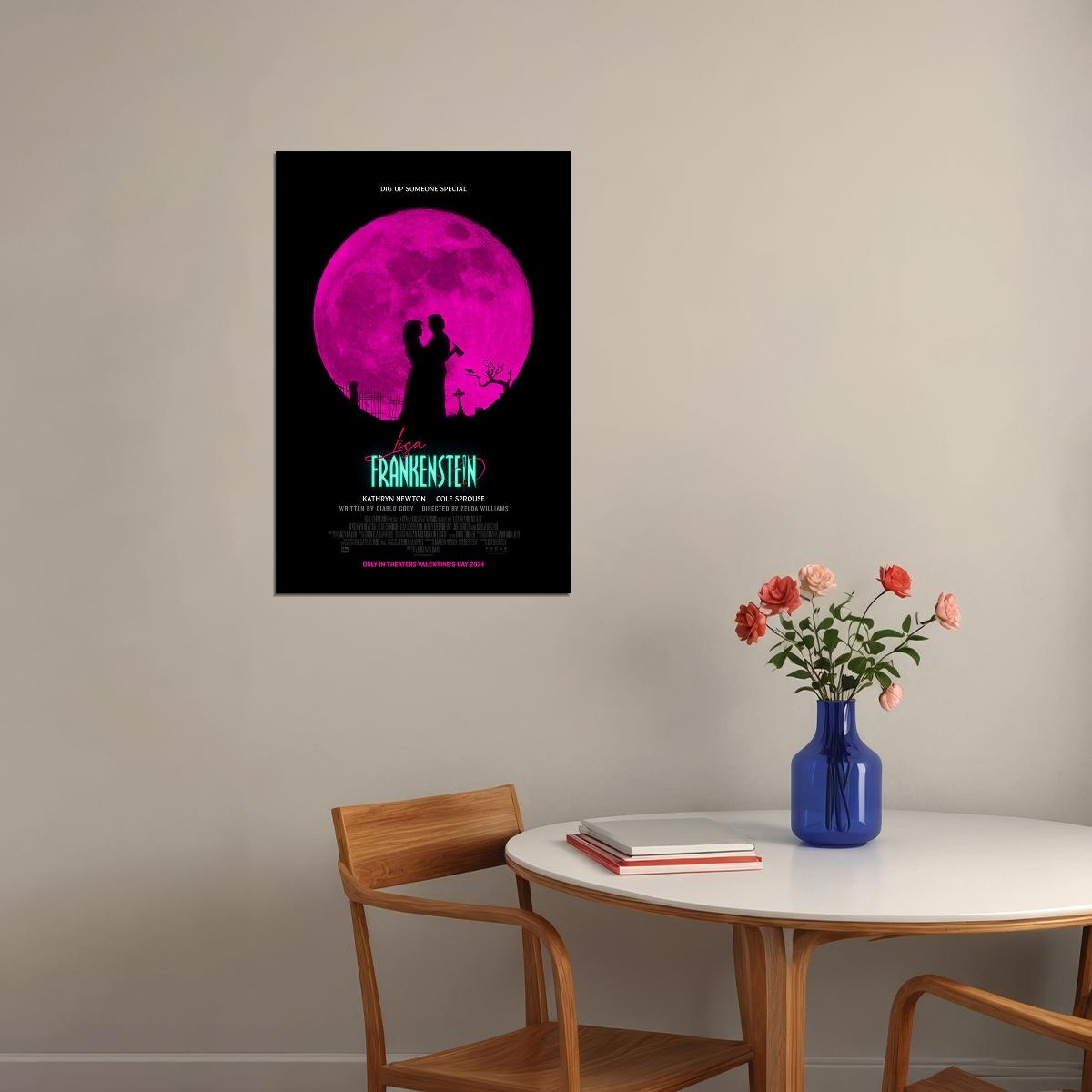 Lisa Frankenstein Comedy Horror Movie Cinema Poster Wall Art Print Home Wall Decor