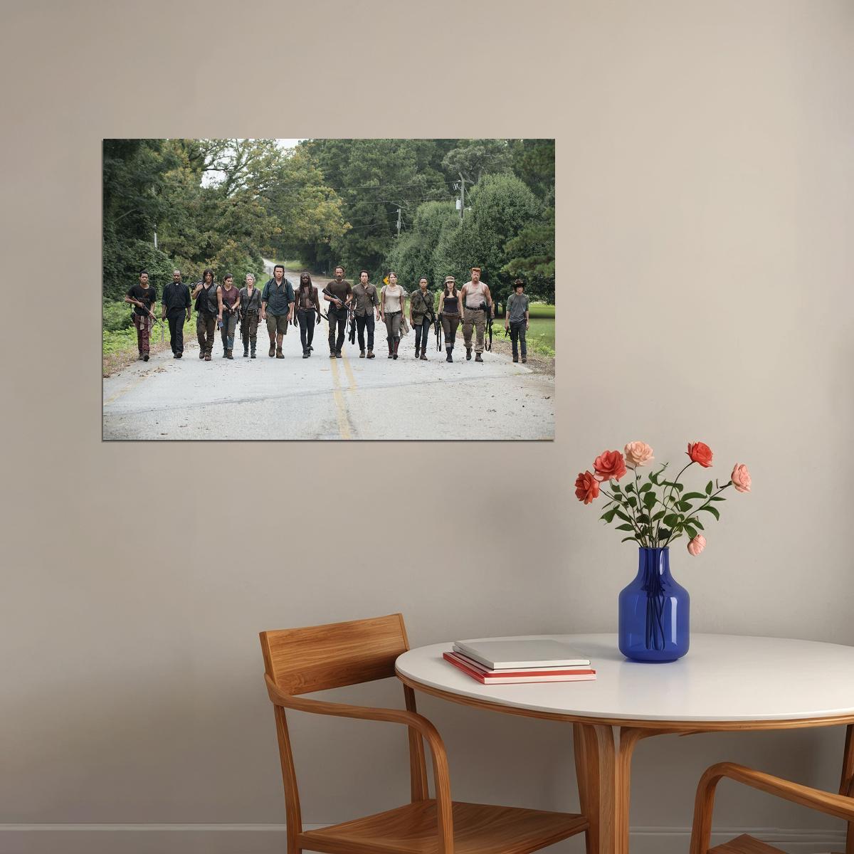 The Walking Dead Movie All Characters Horror Poster Wall Art Print Home Wall Decor - xonomax