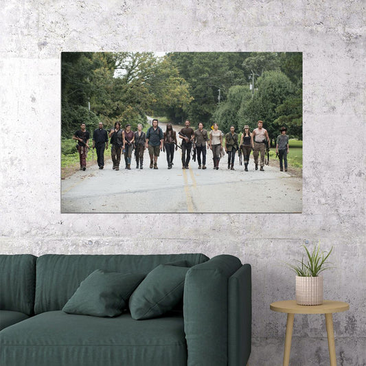 The Walking Dead Movie All Characters Horror Poster Wall Art Print Home Wall Decor - xonomax