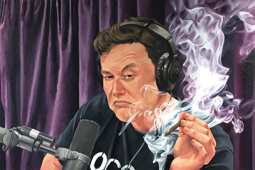 Elon Musk Smoking Weed Technology Entrepreneur Poster Wall Art Print Home Wall Decor - xonomax