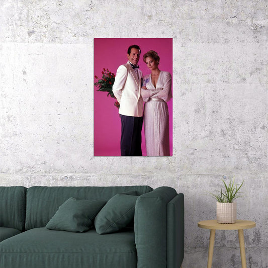Bruce Willis Cybil Shepherd Moonlighting Movie Poster Wall Art Print Home Wall Decor - xonomax