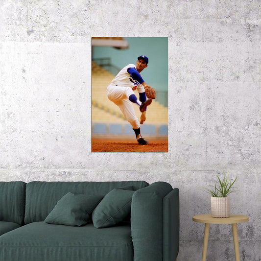 Sandy Koufax Celebrity American Baseball Player Poster Wall Art Print Home Wall Decor - xonomax