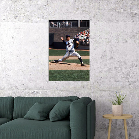 Tom Seaver Vintage American Baseball Pitcher Player Poster Wall Art Print Home Wall Decor - xonomax