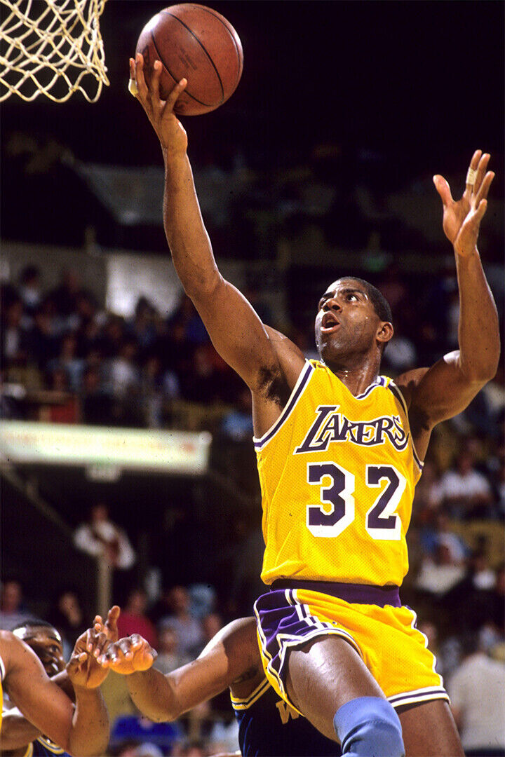 Poster - Magic Johnson American Basketball Match Poster Wall Art