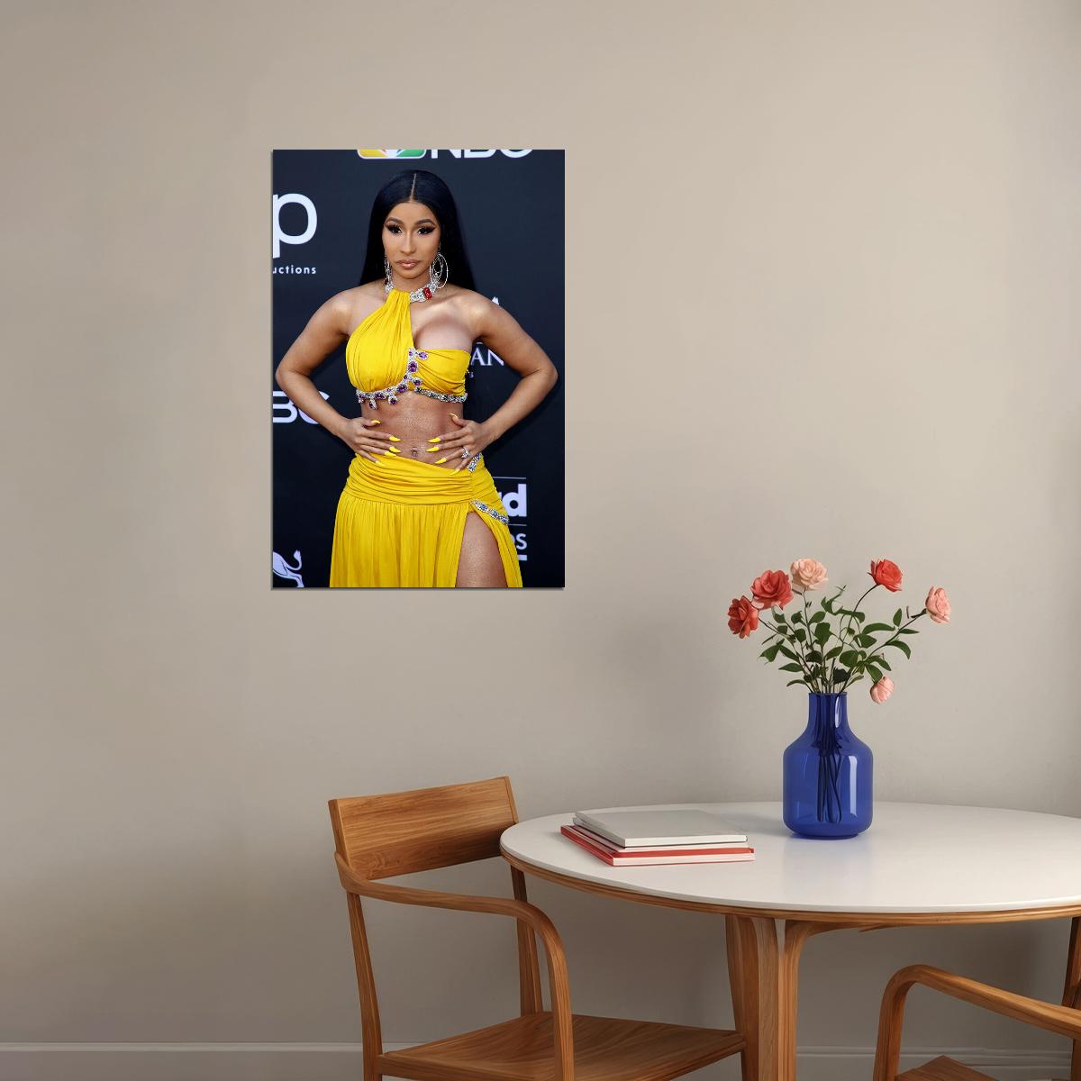 Cardi B Celebrity Singer Actor Rapper Songwriter Poster Wall Art Print Home Wall Decor - xonomax