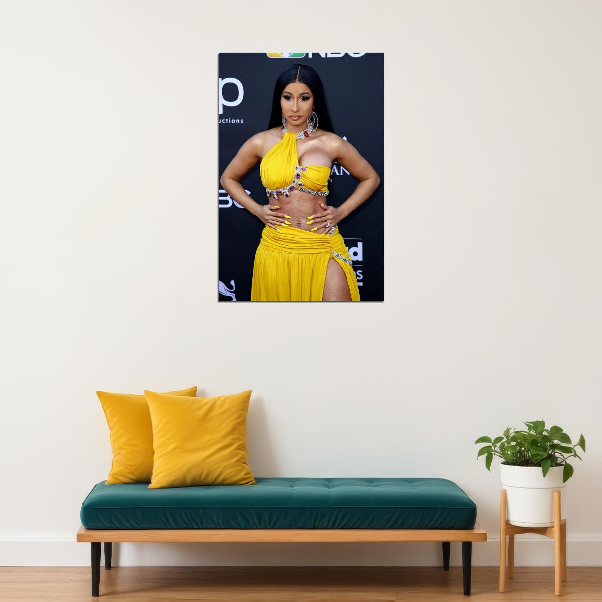 Cardi B Celebrity Singer Actor Rapper Songwriter Poster Wall Art Print Home Wall Decor - xonomax