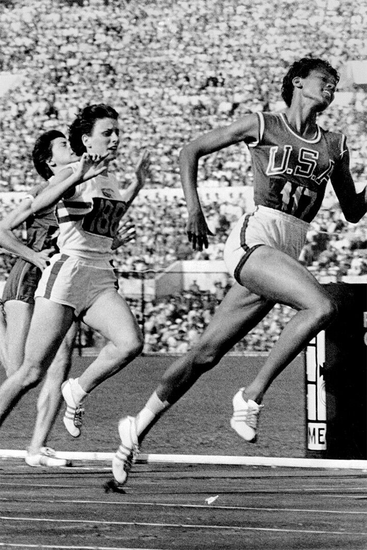 Wilma Rudolph Track And Field Sports Poster Wall Art Print Home Wall Decor - xonomax