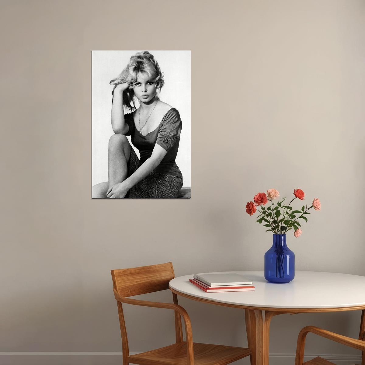 Brigitte Bardot Celebrity Movie Actress Star Poster Wall Art Print Home Wall Decor - xonomax