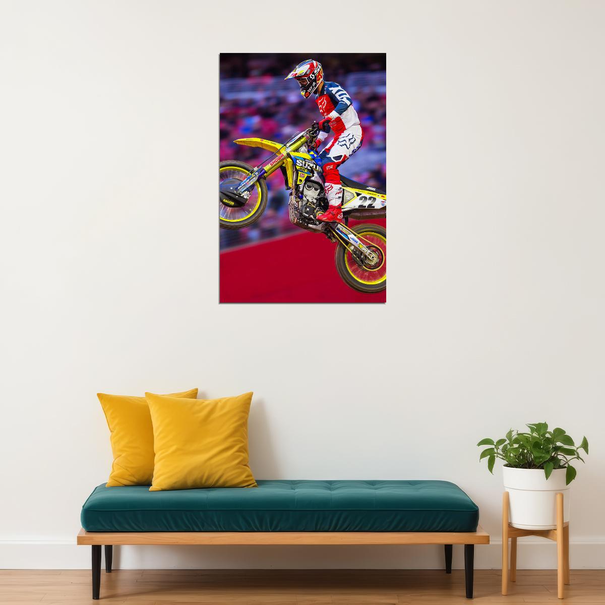 Chad Reed Motorcycle Cross Country Driver Poster Wall Art Print Home Wall Decor - xonomax