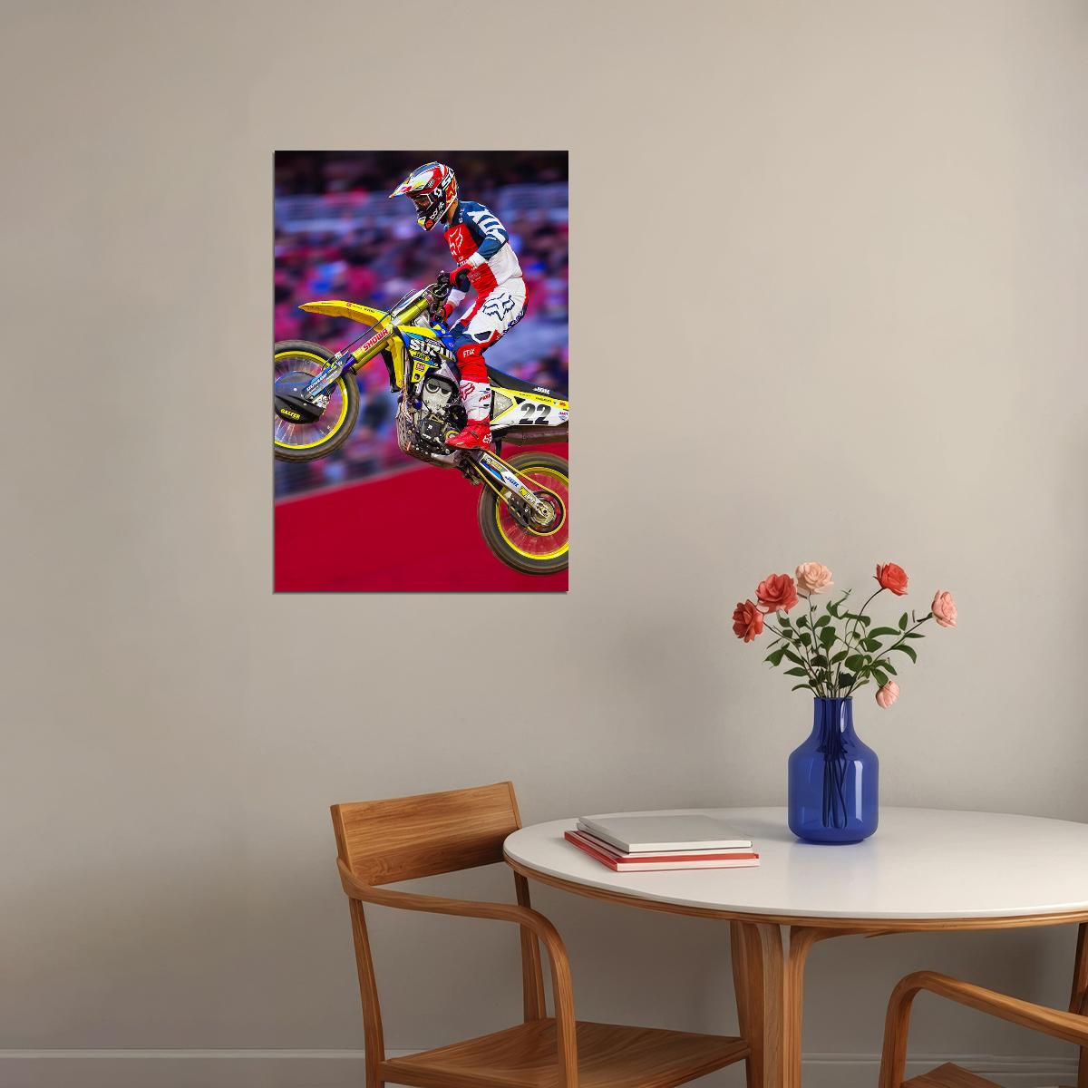 Chad Reed Motorcycle Cross Country Driver Poster Wall Art Print Home Wall Decor - xonomax
