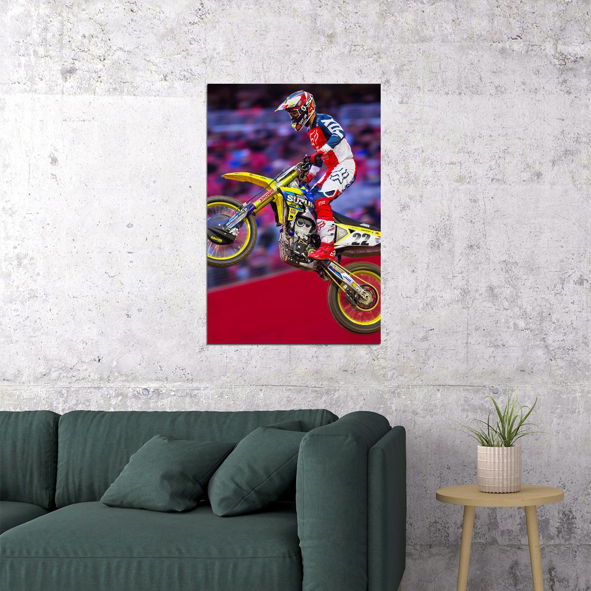 Chad Reed Motorcycle Cross Country Driver Poster Wall Art Print Home Wall Decor - xonomax