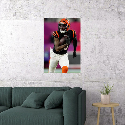 Cincinnati Bengals Tee Higgins American Football Player Poster Wall Art Print Home Wall Decor - xonomax