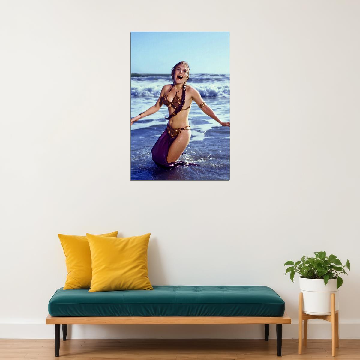 Carrie Fisher 80s 90s Beauty Actor Actress Poster Wall Art Print Home Wall Decor - xonomax