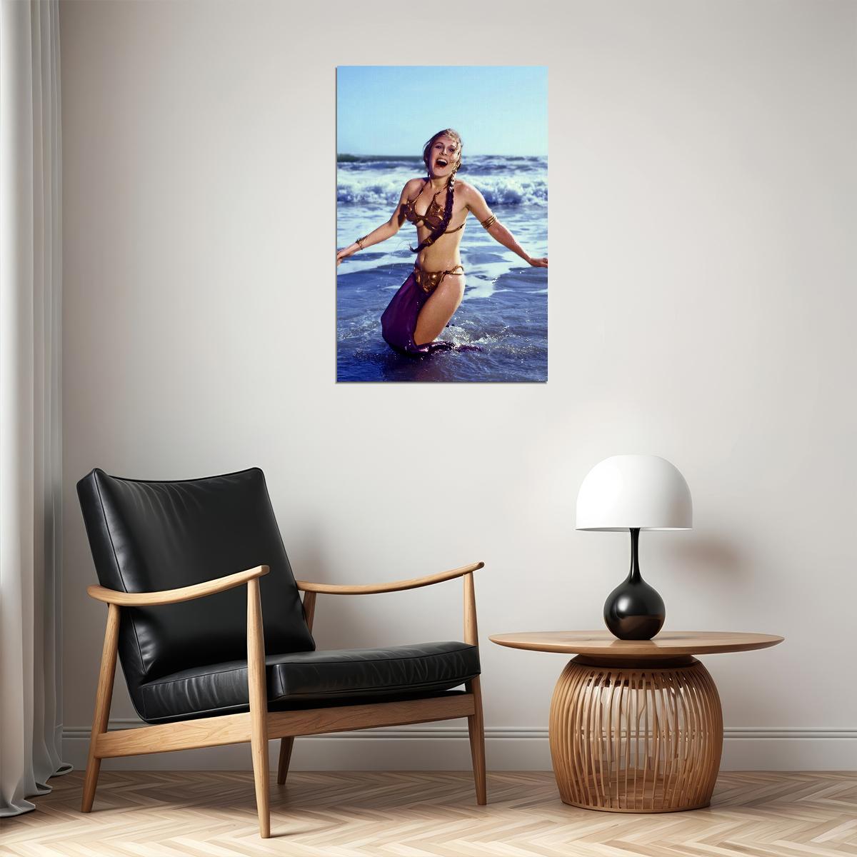 Carrie Fisher 80s 90s Beauty Actor Actress Poster Wall Art Print Home Wall Decor - xonomax
