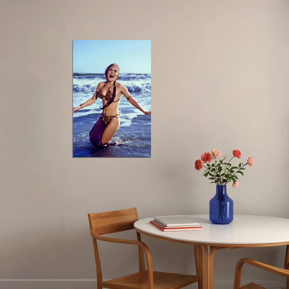 Carrie Fisher 80s 90s Beauty Actor Actress Poster Wall Art Print Home Wall Decor - xonomax