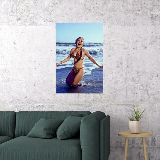 Carrie Fisher 80s 90s Beauty Actor Actress Poster Wall Art Print Home Wall Decor - xonomax