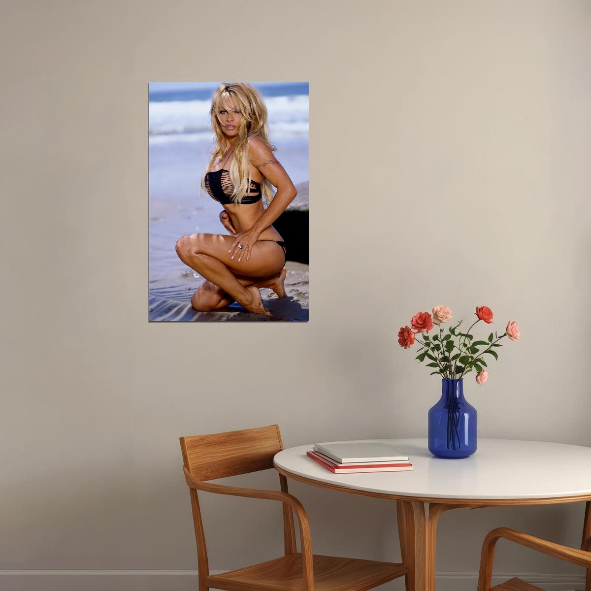 Pamela Anderson 80s 90s Movie Actor Hot Model Poster Wall Art Print Home Wall Decor - xonomax