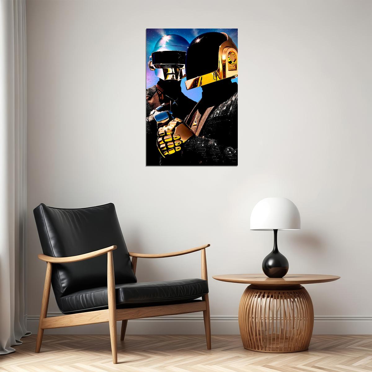 Daft Punk Mask Pop Music Singer Artists Singer Poster Wall Art Print Home Wall Decor - xonomax