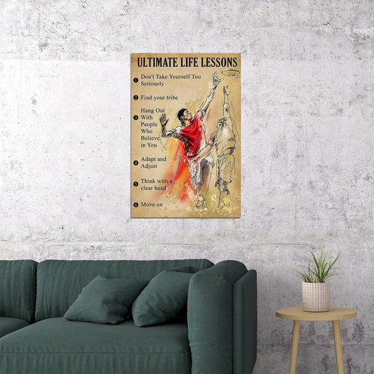 Ultimate Frisbee Life Lessons Sport Poster Wall Art Print Home Wall Decor - xonomax