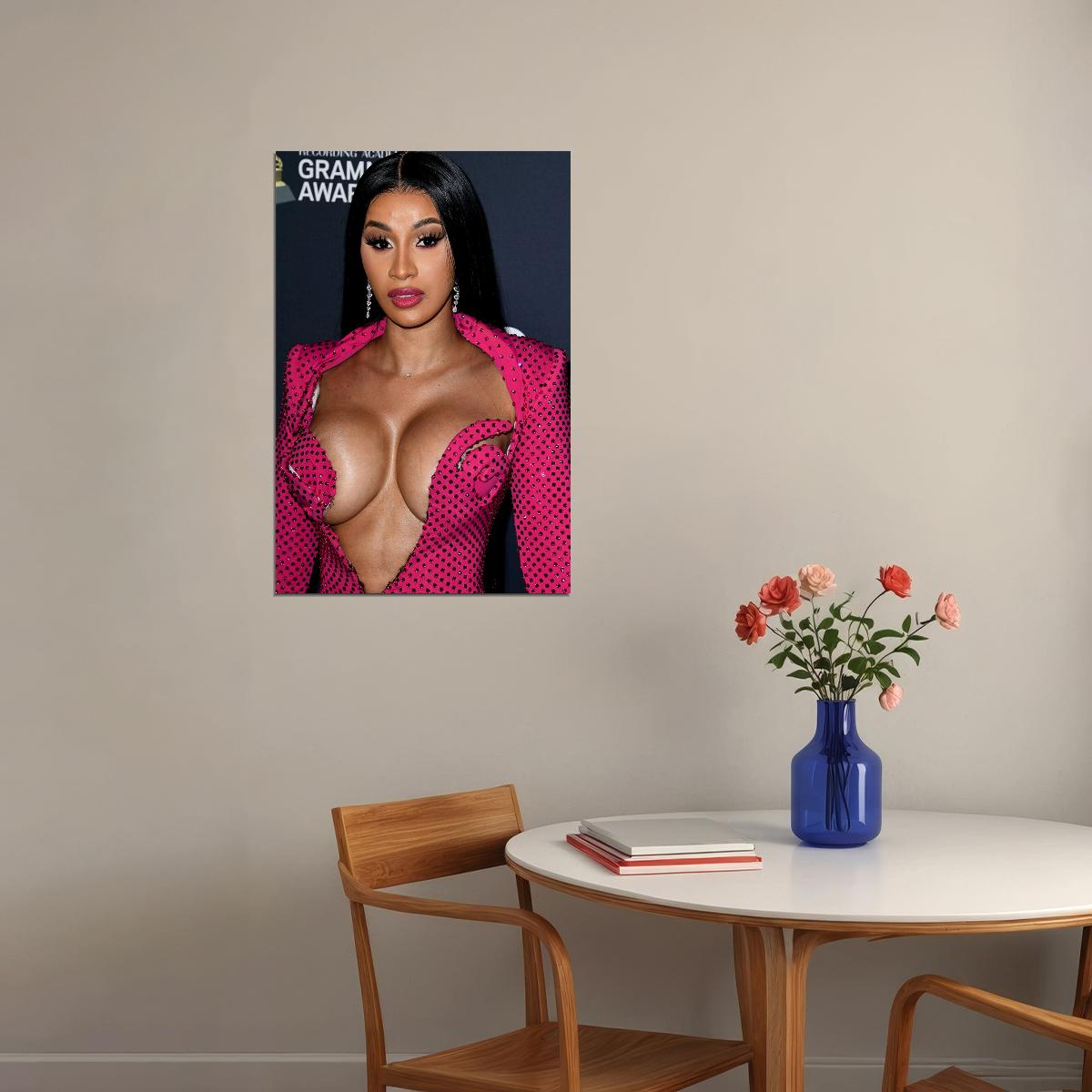 Cardi B American Fashion Female Rapper Singer Poster Wall Art Print Home Wall Decor - xonomax