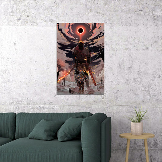 Dark Souls 3 Video Games Role Playing Game Poster Wall Art Print Home Wall Decor - xonomax