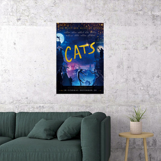 Cats Movie 2019 You Will Believe Tom Hooper Drama Poster Wall Art Print Home Wall Decor - xonomax