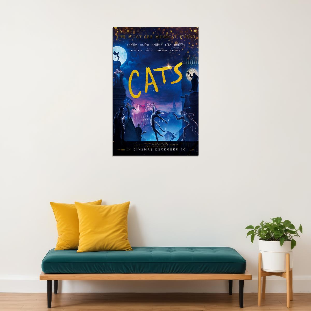 Cats Movie 2019 You Will Believe Tom Hooper Drama Poster Wall Art Print Home Wall Decor - xonomax