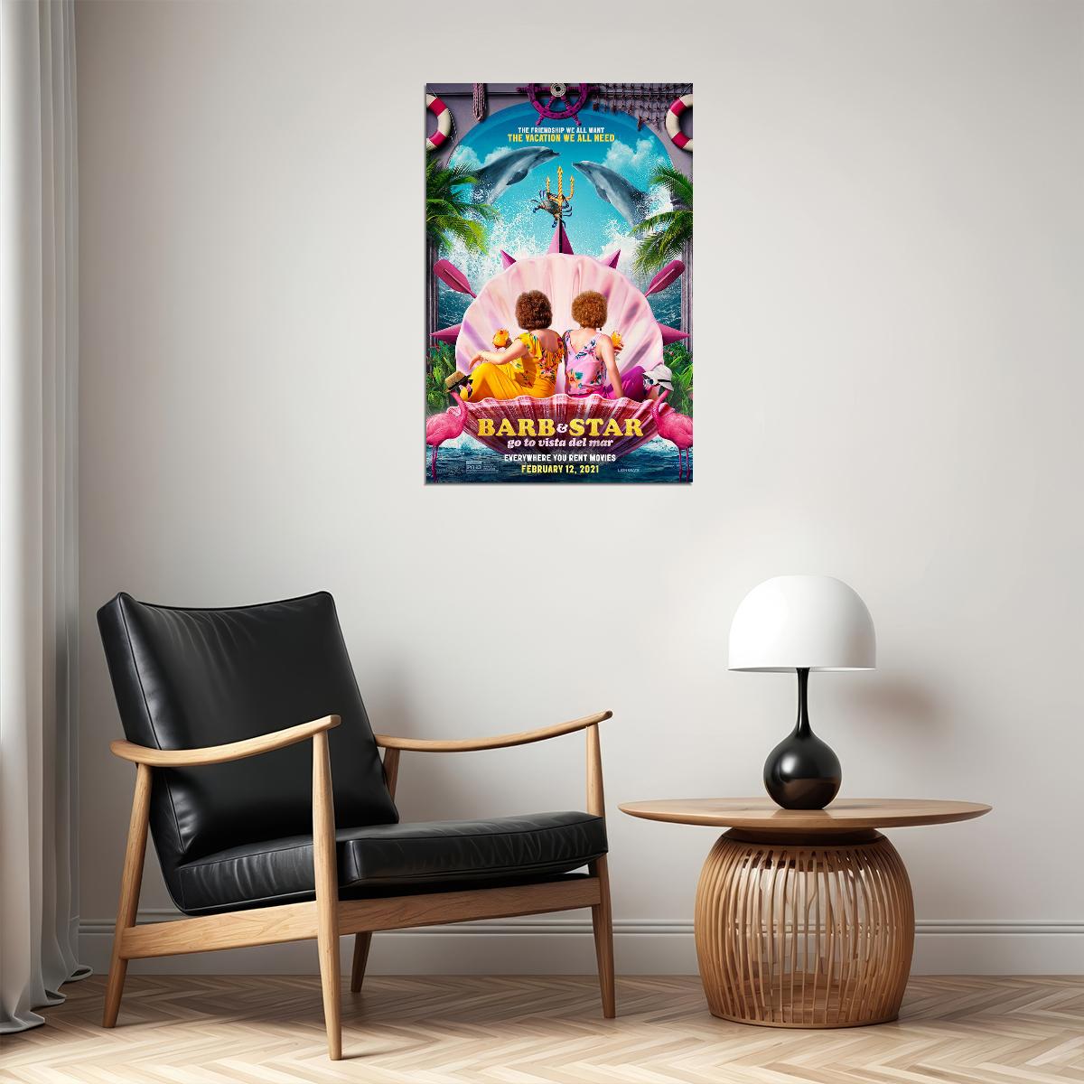 Barb And Star Go To Vista Del Mar Movie 2020 Comedy Poster Wall Art Print Home Wall Decor - xonomax