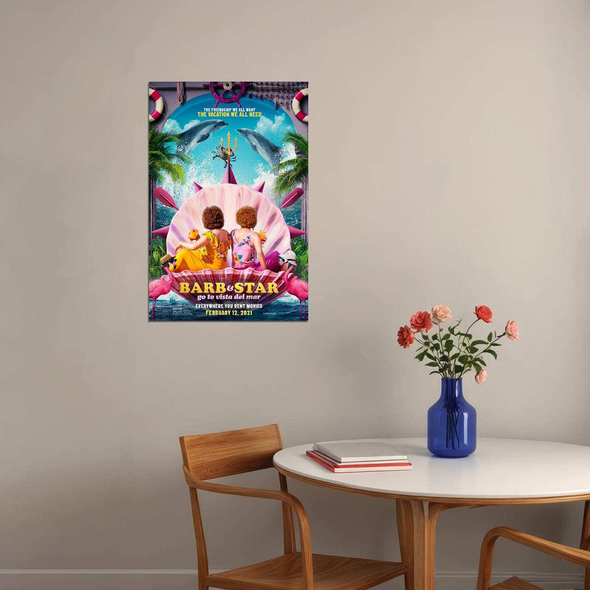 Barb And Star Go To Vista Del Mar Movie 2020 Comedy Poster Wall Art Print Home Wall Decor - xonomax