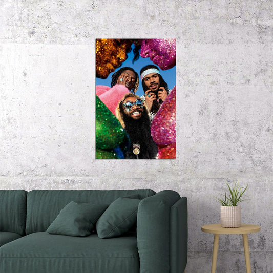 Flatbush Zombies Vacation In Hell 2020 Rap Album Singer Poster Wall Art Print Home Wall Decor - xonomax
