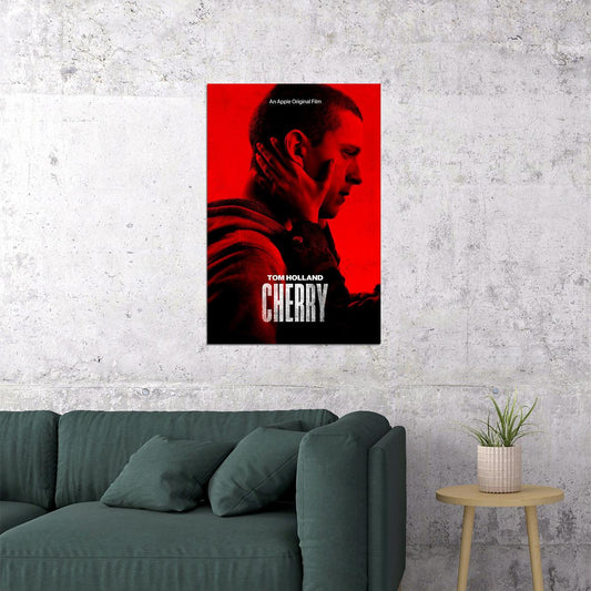 Cherry Movie Tom Holland Crime Drama Action Poster Wall Art Print Home Wall Decor - xonomax