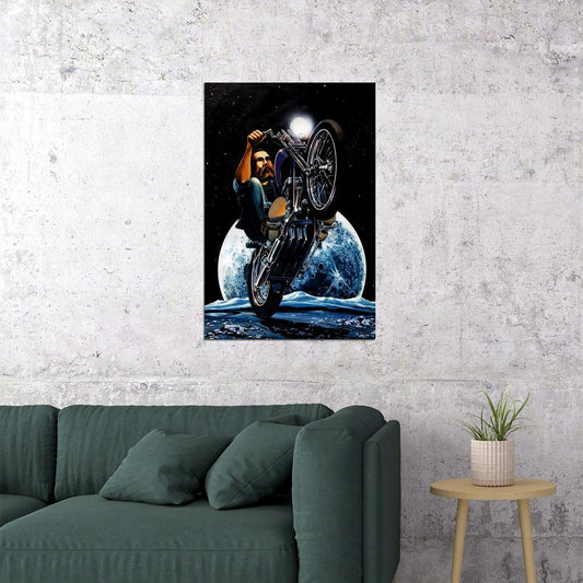 David Mann Illustration Cult Biker Motorcycle Poster Wall Art Print Home Wall Decor - xonomax