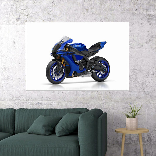Yamaha Yzf R1 Speed Motorcycle Sports Bike Poster Wall Art Print Home Wall Decor - xonomax