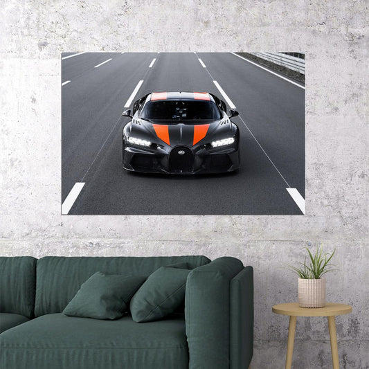 Bugatti Chiron Prototype Sports Car Luxury Car Poster Wall Art Print Home Wall Decor - xonomax