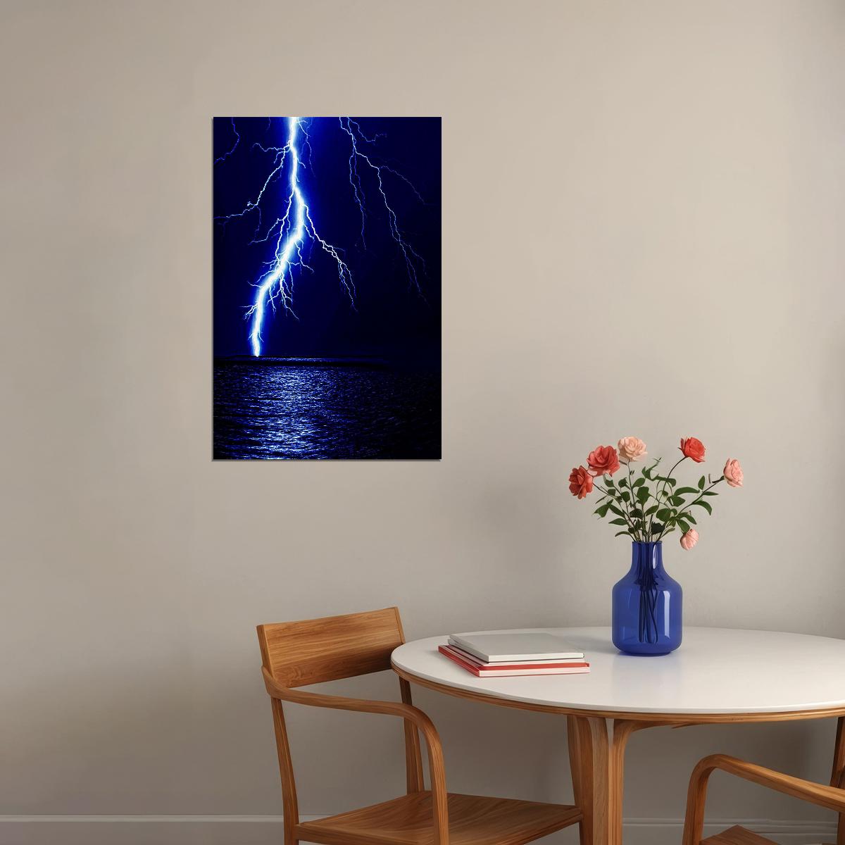 The Power Of Nature Lightning Photo Picture Poster Wall Art Print Home Wall Decor - xonomax