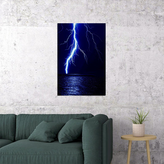 The Power Of Nature Lightning Photo Picture Poster Wall Art Print Home Wall Decor - xonomax