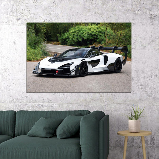 Mclaren Senna Gtr Sport Car Driving Poster Wall Art Print Home Wall Decor - xonomax
