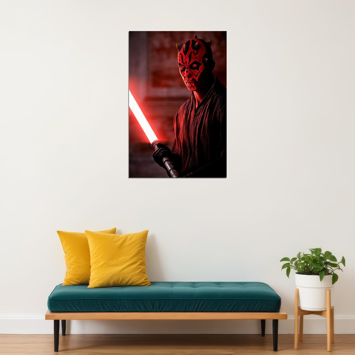 Star Wars Movie Excitement Darth Maul Poster Wall Art Print Home Wall Decor - xonomax