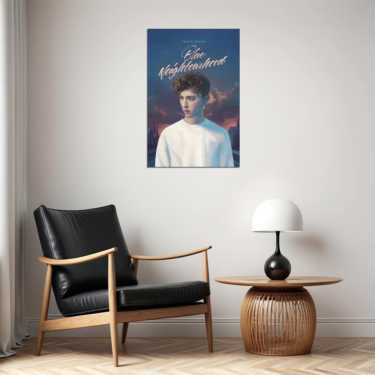 Troye Sivan Blue Neighbourhood Album Cover Musician Poster Wall Art Print Home Wall Decor